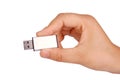 Usb flash in hand Royalty Free Stock Photo