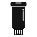 Usb flash memory icon simple vector. Machine micro size Royalty Free Stock Photo