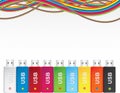 USB flash memory multicolor