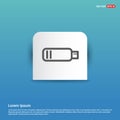 Usb Icon - Blue Sticker button Royalty Free Stock Photo