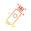 USB icon design vector Royalty Free Stock Photo