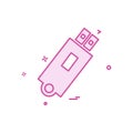 Usb icon design vector Royalty Free Stock Photo