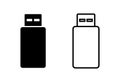 Usb icon . Flash disk icon vector Royalty Free Stock Photo