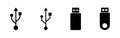 Usb icon . Flash disk icon vector Royalty Free Stock Photo
