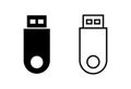 Usb icon . Flash disk icon vector Royalty Free Stock Photo
