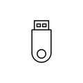 Usb icon . Flash disk icon vector Royalty Free Stock Photo