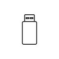 Usb icon . Flash disk icon vector Royalty Free Stock Photo