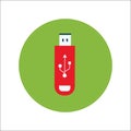 USB ICON VECTOR Royalty Free Stock Photo