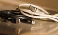 Usb and internet cable Royalty Free Stock Photo