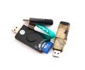 Usb memory, card reader Royalty Free Stock Photo