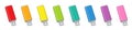 USB Flash Drive Rainbow Colored Set Data Storage Items Royalty Free Stock Photo