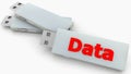 USB memory sticks with data concept Royalty Free Stock Photo