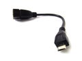 USB with micro USB plug. Royalty Free Stock Photo