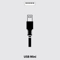 USB MINI Royalty Free Stock Photo