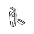 usb mini a isometric icon vector illustration Royalty Free Stock Photo