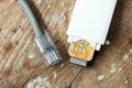 Usb modem and internet cable Royalty Free Stock Photo