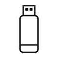 USB Pendrive Icon Pack Data Storage Device Illustrations for Technology Projects