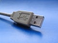 USB plug close-up Royalty Free Stock Photo