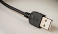 USB plug close up Royalty Free Stock Photo