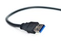 USB plug isolated on white Royalty Free Stock Photo