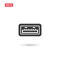 Usb port icon vector design isolated Royalty Free Stock Photo