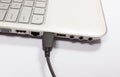 USB port of a laptop Royalty Free Stock Photo