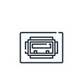 usb port vector icon. usb port editable stroke. usb port linear symbol for use on web and mobile apps, logo, print media. Thin Royalty Free Stock Photo