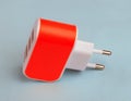 USB Port Wall Charger at day Royalty Free Stock Photo