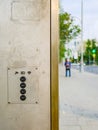 USB ports for free fast charging of mobile devices and Internet access point at public transport stops. Modern urban