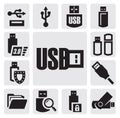 Usb set Royalty Free Stock Photo