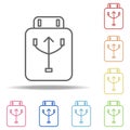 usb sign icon. Elements of web in multi colored icons. Simple icon for websites, web design, mobile app, info graphics Royalty Free Stock Photo