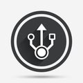Usb sign icon. Usb flash drive symbol. Royalty Free Stock Photo
