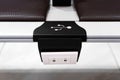 USB sockets in the seats in the airport lounge Royalty Free Stock Photo