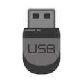 Usb storage device isolated icon Royalty Free Stock Photo