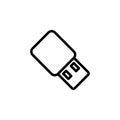 USB storage icon. Element of minimalistic icons for mobile concept and web apps. Thin line icon for website design and development Royalty Free Stock Photo