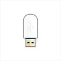 USB storage. Thumb drive. Pen. Vector illustration. Royalty Free Stock Photo