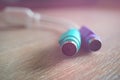 USB to PS2 converter computer cable backdrop Royalty Free Stock Photo