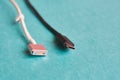 Usb type c cable and magsafe Royalty Free Stock Photo