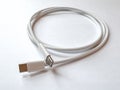 Usb type c cable Royalty Free Stock Photo