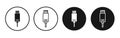 USB type c icon vector set on white background Royalty Free Stock Photo