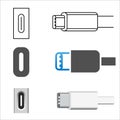 USB 3. 1 type C Royalty Free Stock Photo