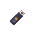 USB vector line flat icon Royalty Free Stock Photo