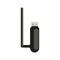 USB wifi adapter compact wireless web black flat