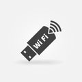 USB WiFi vector modem icon