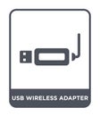 usb wireless adapter icon in trendy design style. usb wireless adapter icon isolated on white background. usb wireless adapter Royalty Free Stock Photo