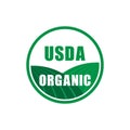 Usda organic certified stamp symbol no gmo vector icon Royalty Free Stock Photo