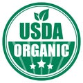 Usda organic green sign