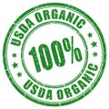 Usda organic imprint Royalty Free Stock Photo