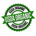 Usda organic sign or stamp