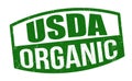 Usda organic sign or stamp